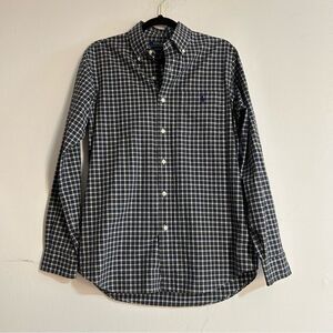 Polo Ralph Lauren Plaid Stretch Poplin Button Down Shirt Classic Fit Medium 15.5
